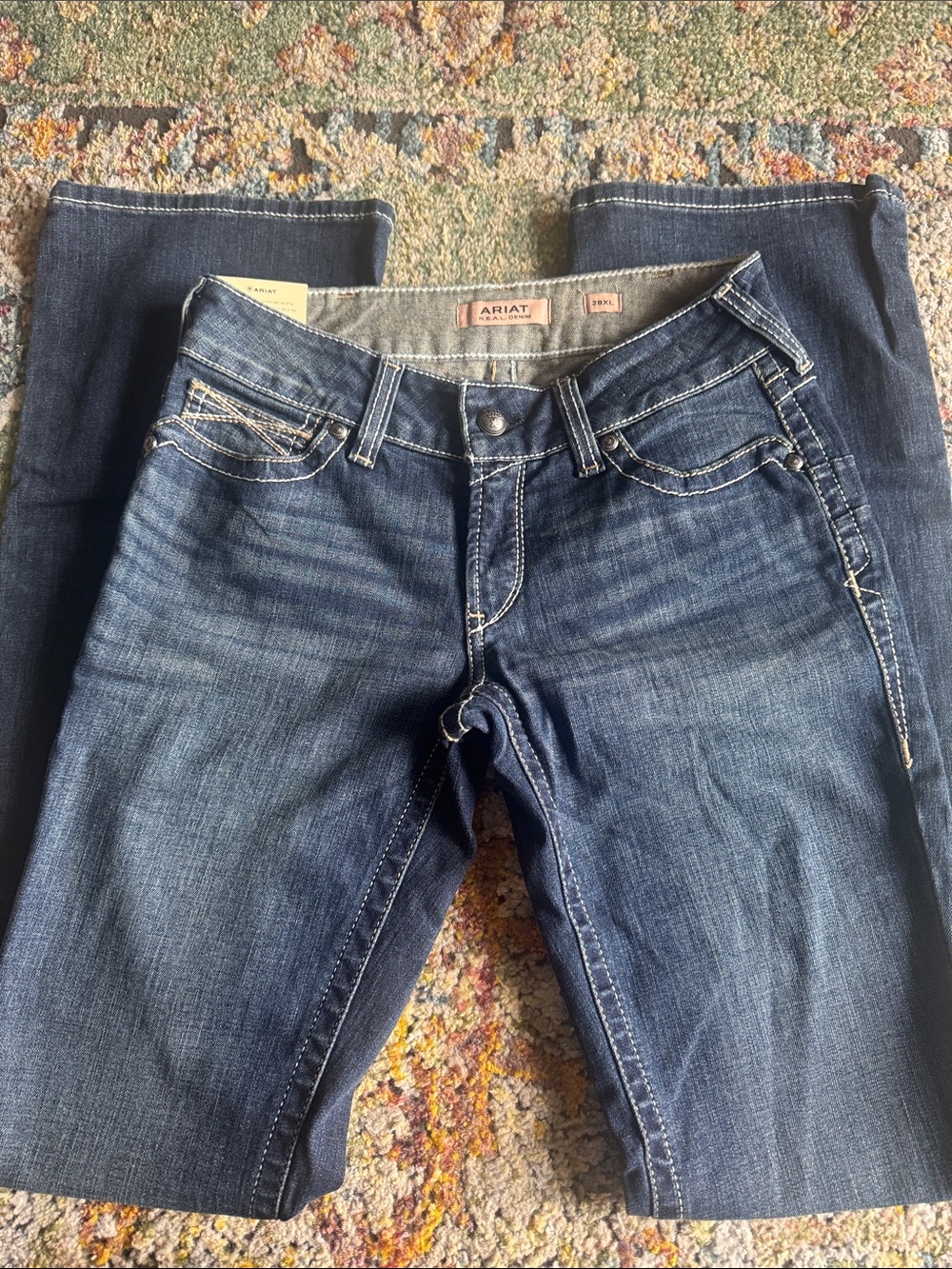 ARIAT MID RISE BOOTCUT WOMENS JEANS IN SZ 28 XL…NWT…INSEAM 37”. - Picture 5 of 8